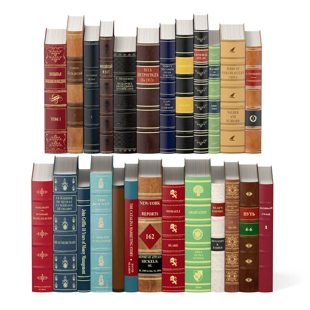 decoration – Books classic 25pcs 3D Model