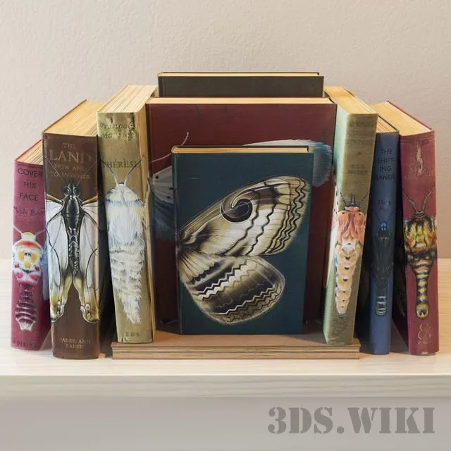 decoration – Books set 3D Model