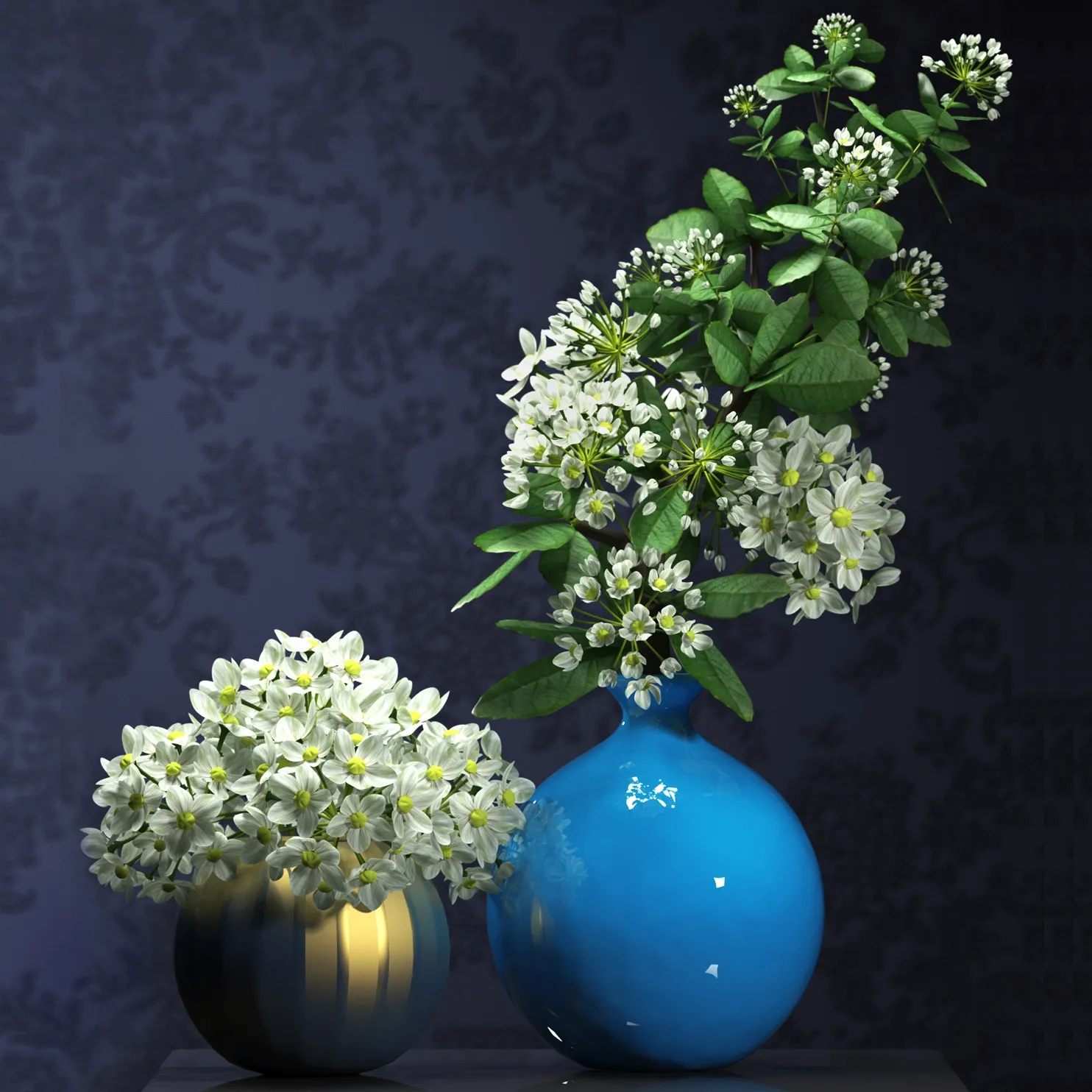 decoration – Bouquet of flowers in a vase 085 3D Model