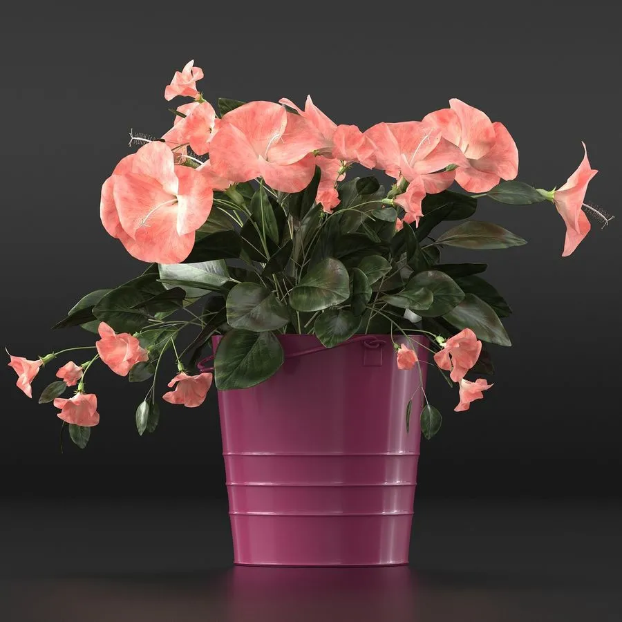 decoration – Bouquet of flowers in a vase 098 3D Model