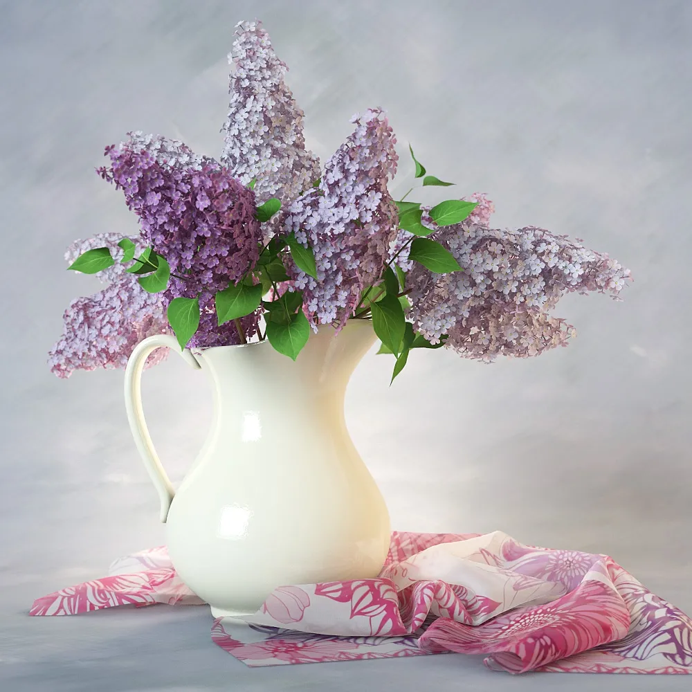 decoration – Bouquet of lilac 89 3D Model
