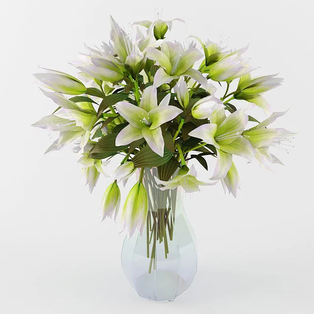 decoration – Bouquet of lili 02 3D Model