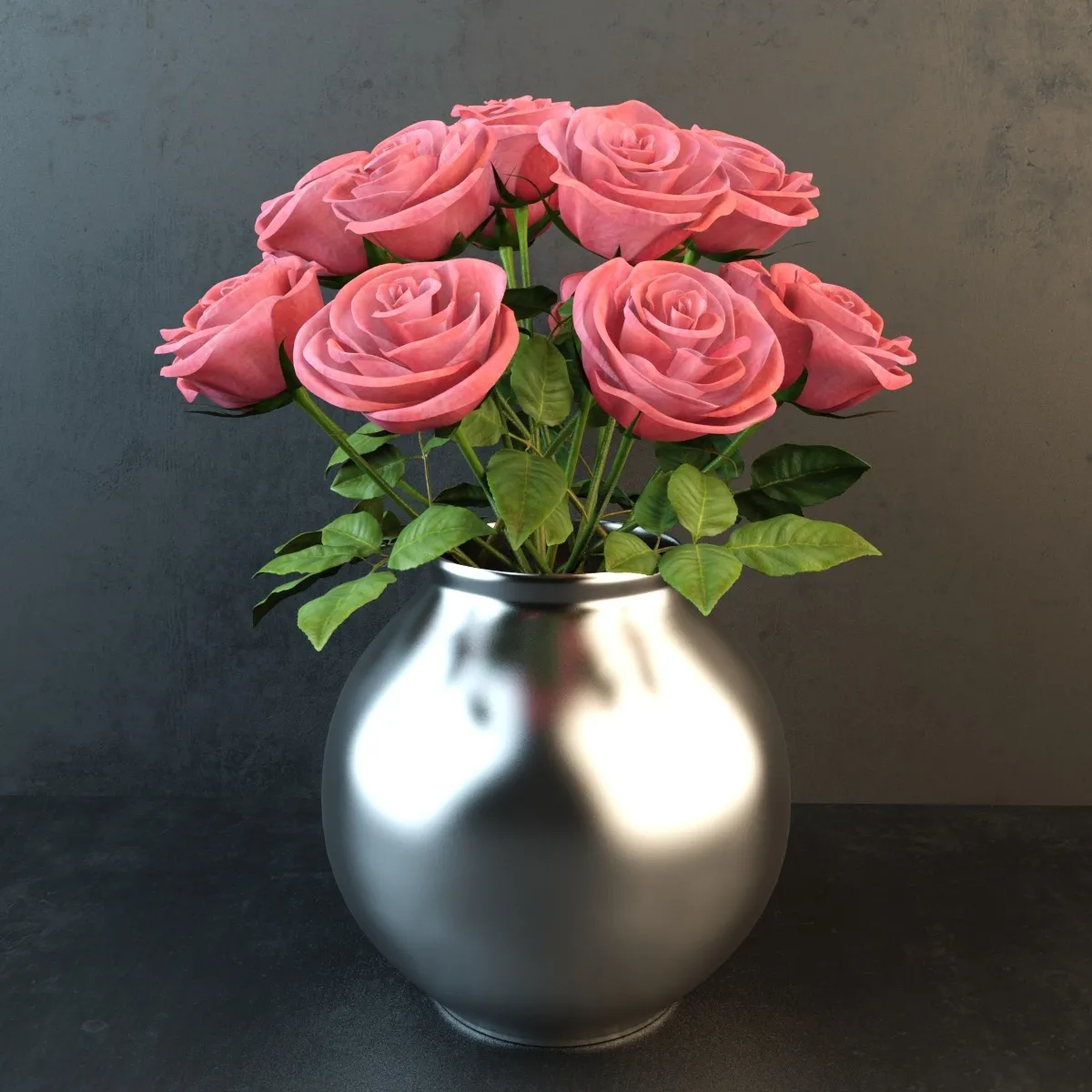 decoration – Bouquet of roses 11 3D Model decoration – Bouquet of roses 11 3D Model