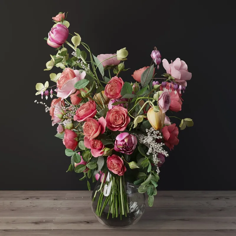 decoration – Bouquet of roses 3 3D Model decoration – Bouquet of roses 3 3D Model