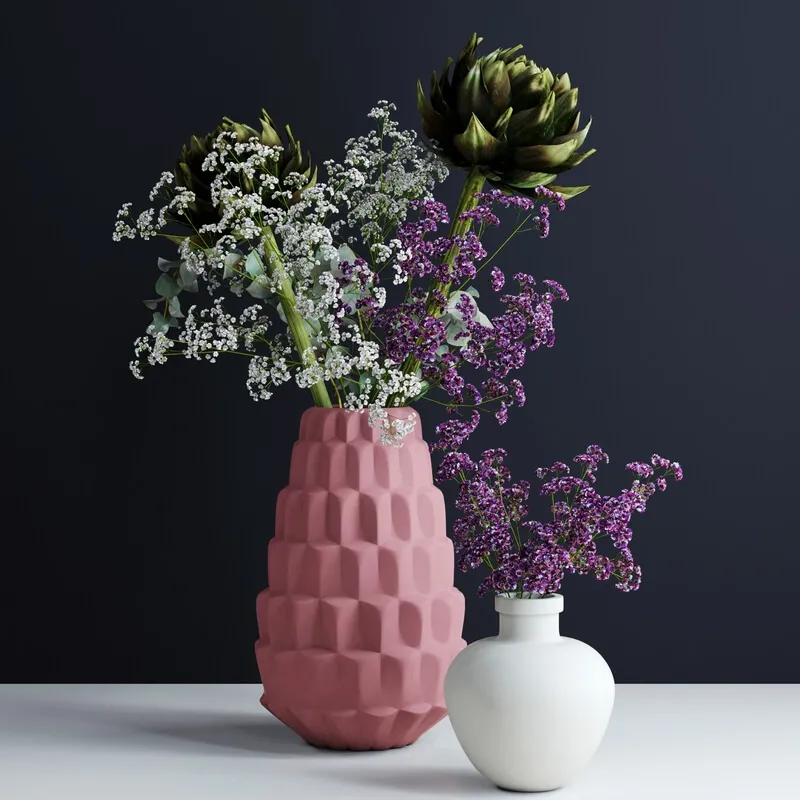decoration – Bouquets in vases 3D Model decoration – Bouquets in vases 3D Model
