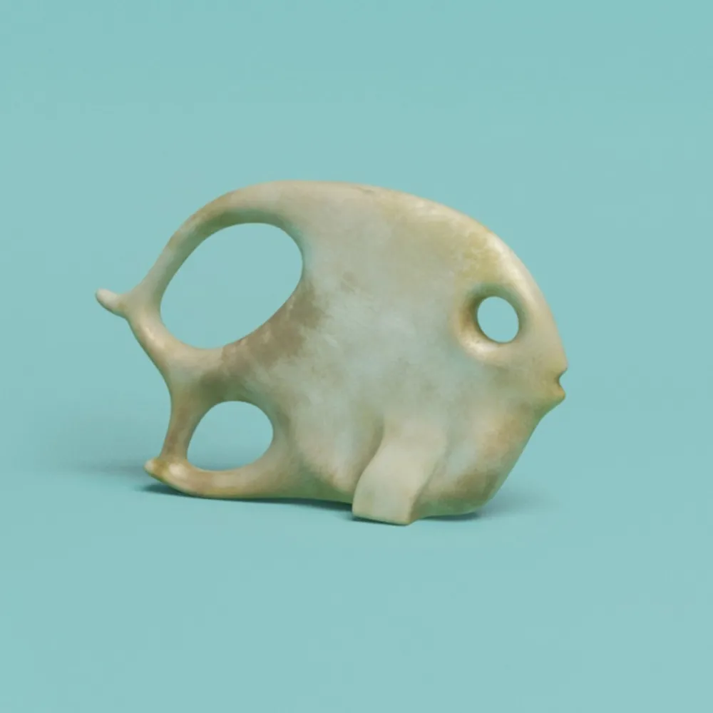 decoration – Bronze fish 3D Model