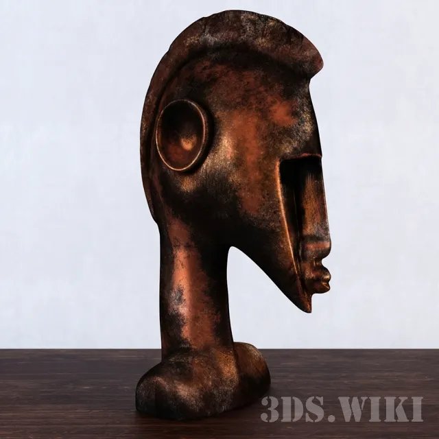decoration – Bronze sculpture of the naked 3D Model