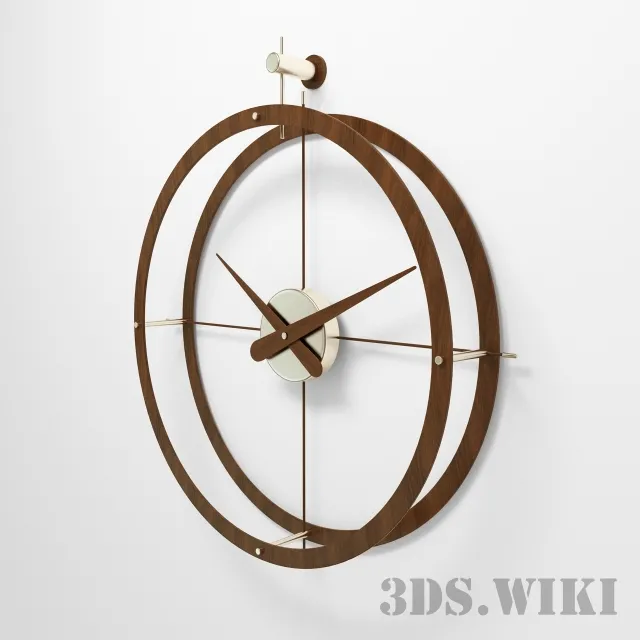 decoration – Brown wall clock 3D Model decoration – Brown wall clock 3D Model