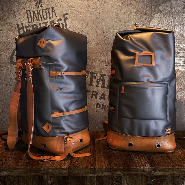 decoration – Buffalo Jackson_Dakota Vintage Backpack Bag 3D Model