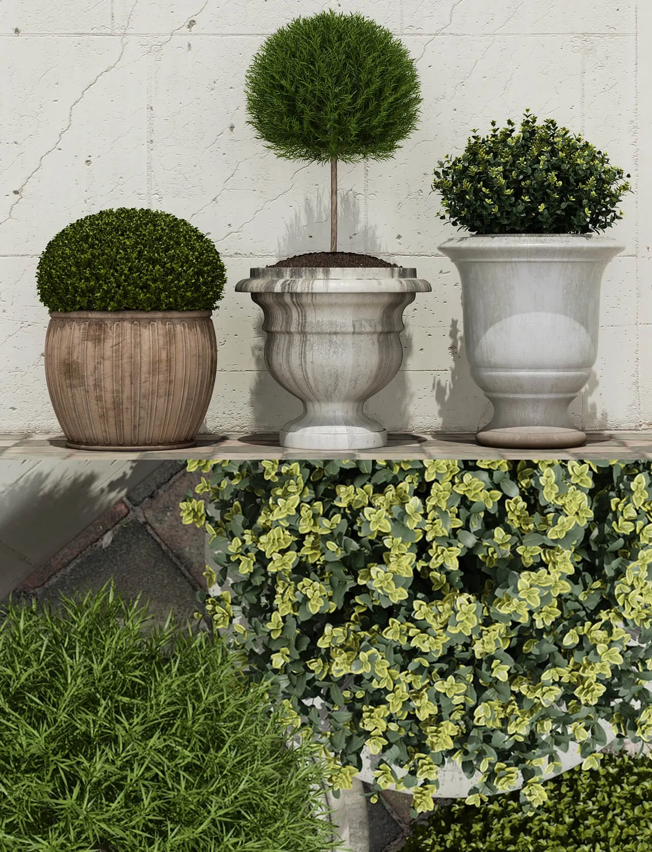 decoration – Bushes 01 3D Model decoration – Bushes 01 3D Model