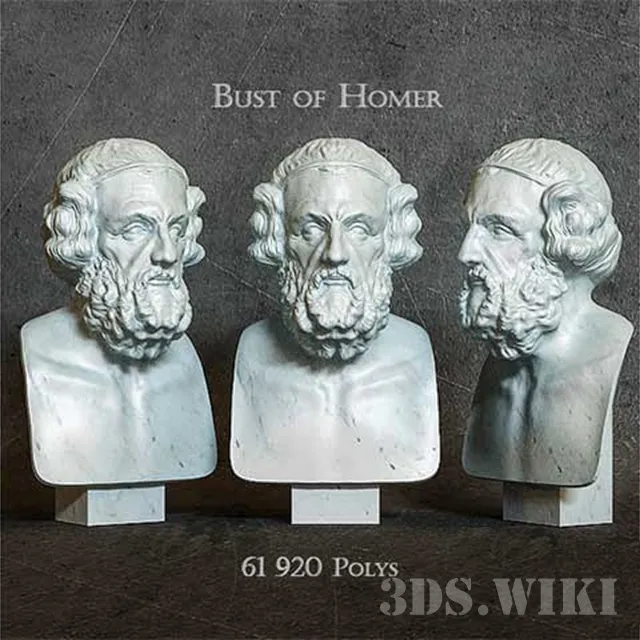 decoration – Bust of Homer 3D Model decoration – Bust of Homer 3D Model