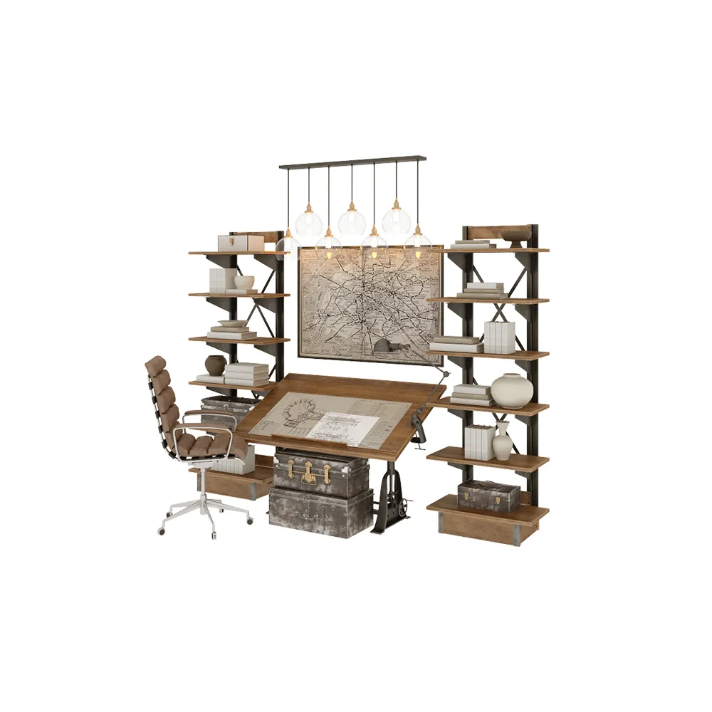 decoration – Cabinet decor set 003 3D Model