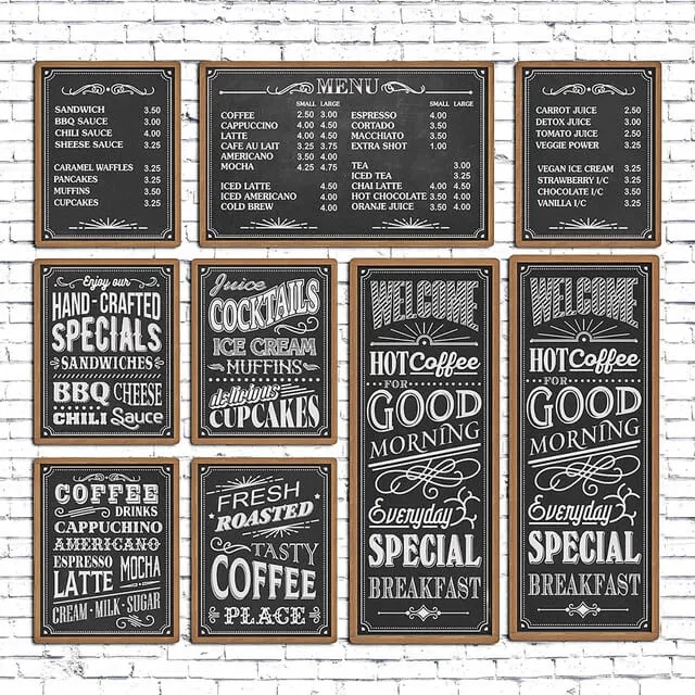 decoration – Cafe chalk boards 3D Model decoration – Cafe chalk boards 3D Model
