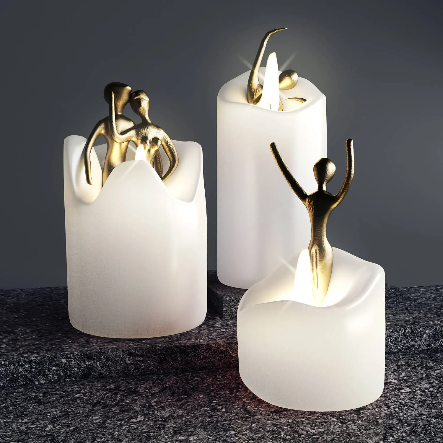 decoration – Candles 3D Model