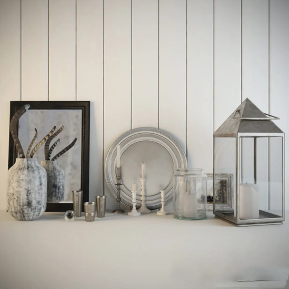 decoration – Candles and other items 3D Model