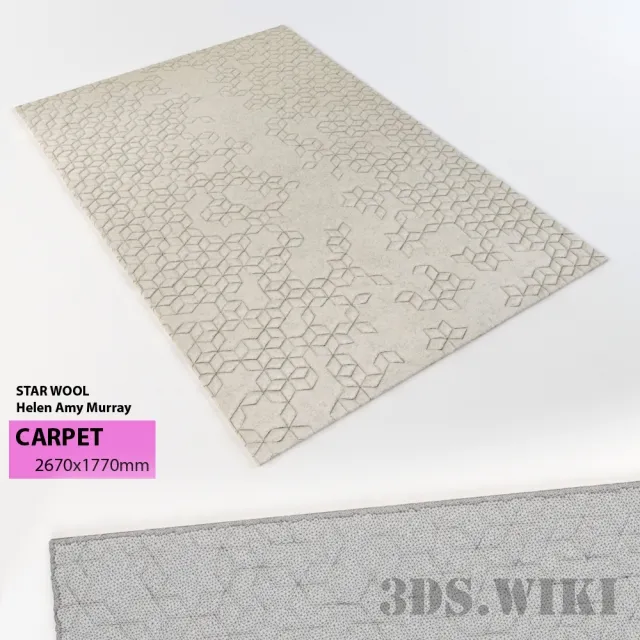 decoration – Carpet Star Wool 3D Model decoration – Carpet Star Wool 3D Model