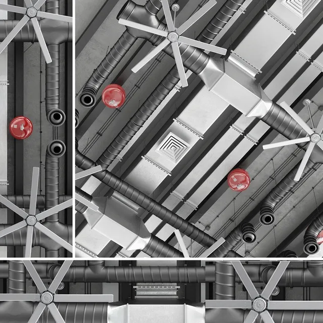 decoration – Ceiling ventilation 3 3D Model decoration – Ceiling ventilation 3 3D Model