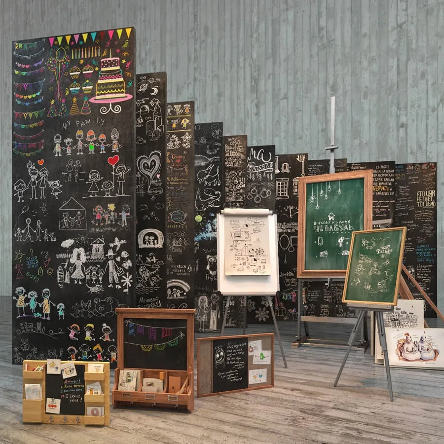 decoration – chalk board 3D Model