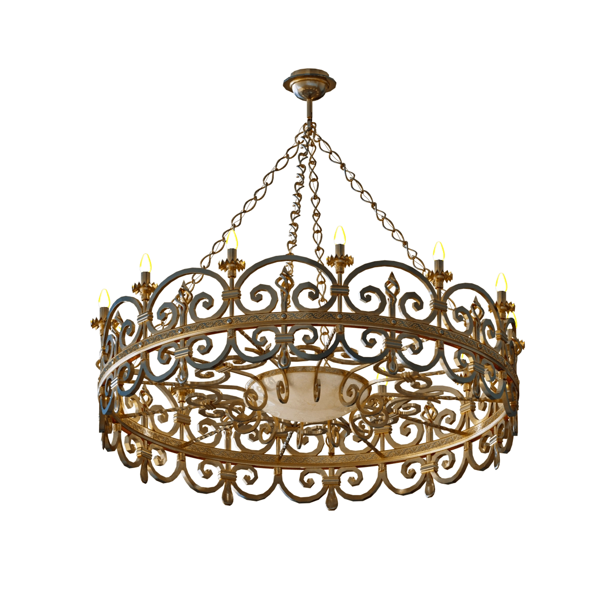 decoration – Chandelier Forged 3D Model decoration – Chandelier Forged 3D Model