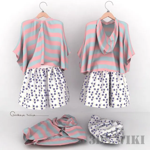 decoration – Child dress Suri Kruz 3D Model
