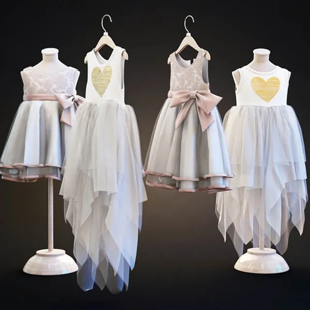 decoration – Children’s dresses two types 3D Model