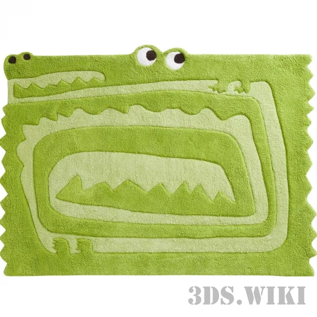 decoration – Children’s rug crocodile 3D Model decoration – Children’s rug crocodile 3D Model