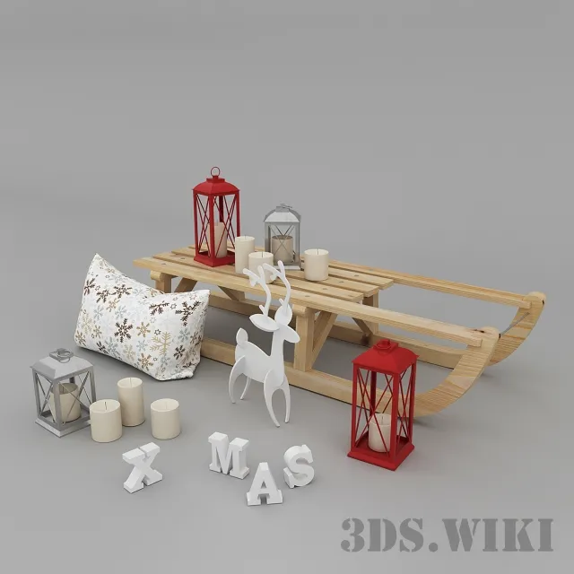 decoration – Christmas Set 3D Model