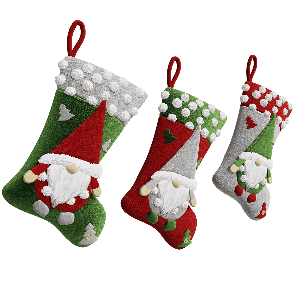 decoration – Christmas Socks 3D Model