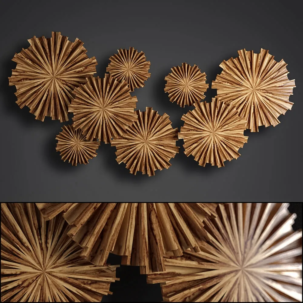 decoration – circle wood 3D Model decoration – circle wood 3D Model