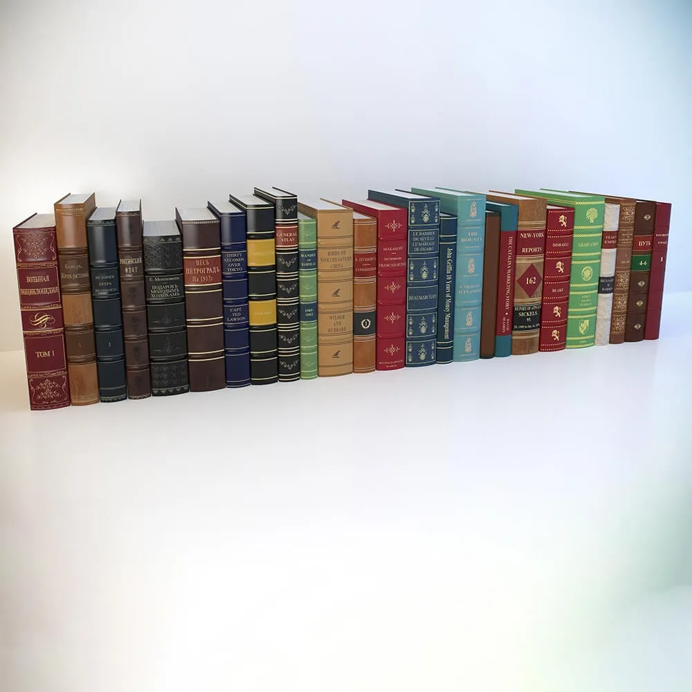 decoration – Classic books 3D Model