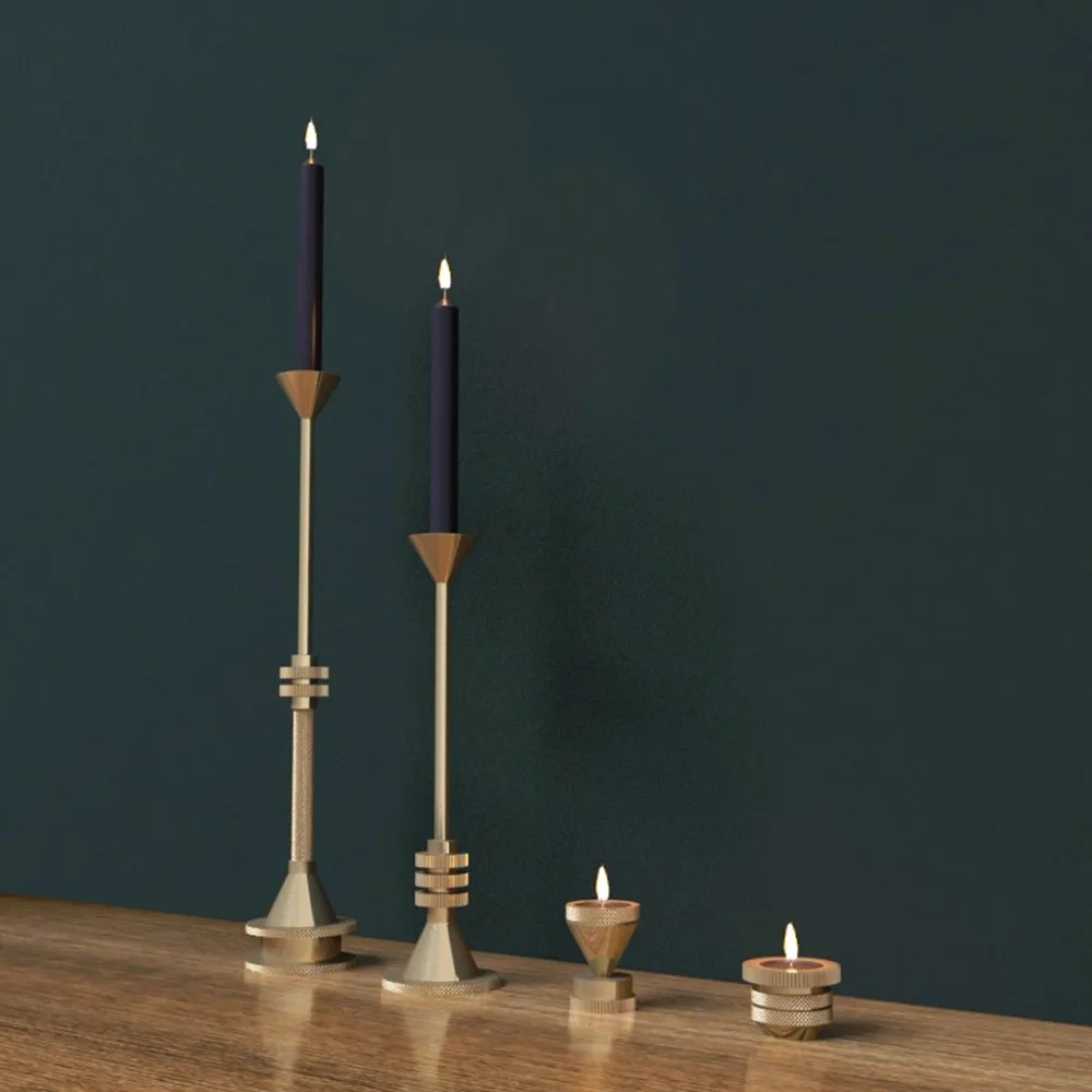 decoration – Classic candles and candlesticks 3D Model