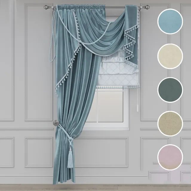 decoration – Classic curtain 1.1 3D Model