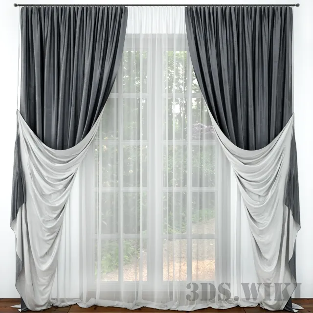 decoration – Classic curtains 3D Model decoration – Classic curtains 3D Model
