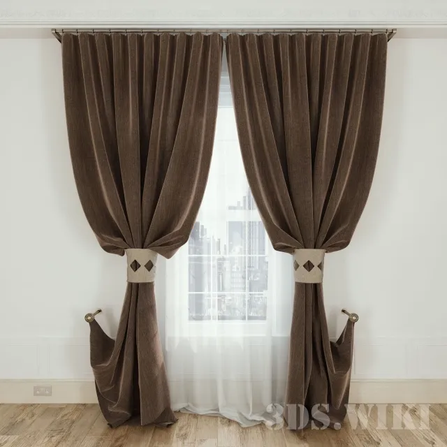 decoration – Classic Interior Curtains 3D Model decoration – Classic Interior Curtains 3D Model