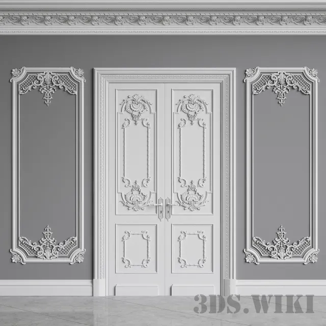 decoration – Classic Interior Walls 3D Model decoration – Classic Interior Walls 3D Model