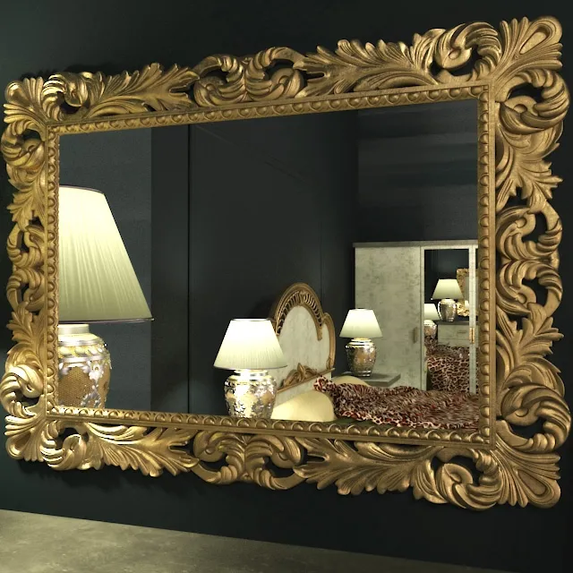 decoration – Classic mirror 76 3D Model