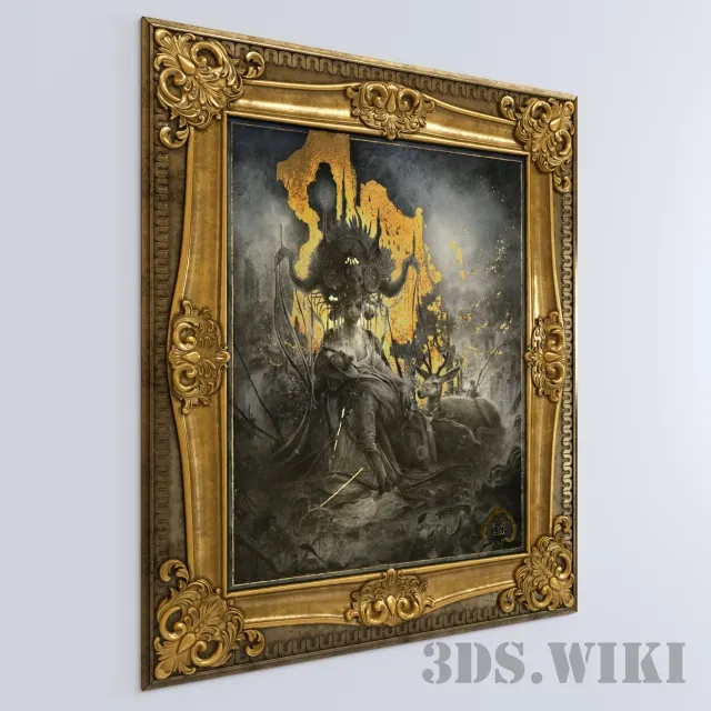 decoration – Classic molding Eros et Thanatos 3D Model