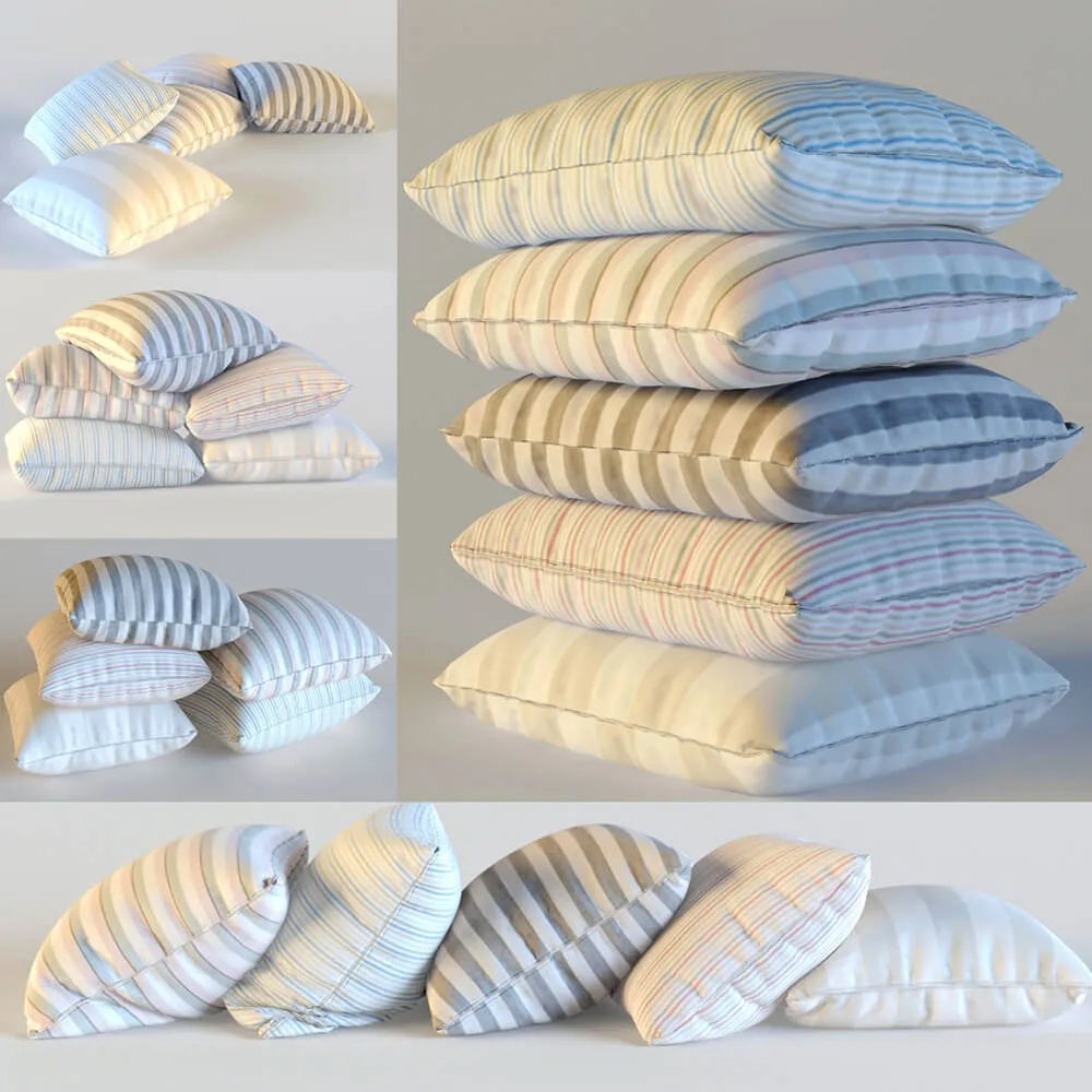 decoration – Classic old pillows 3D Model decoration – Classic old pillows 3D Model