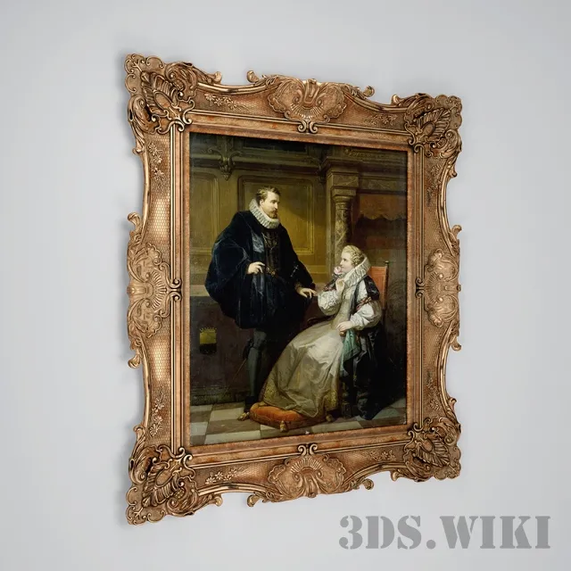 decoration – Classic picture – baguette 3D Model