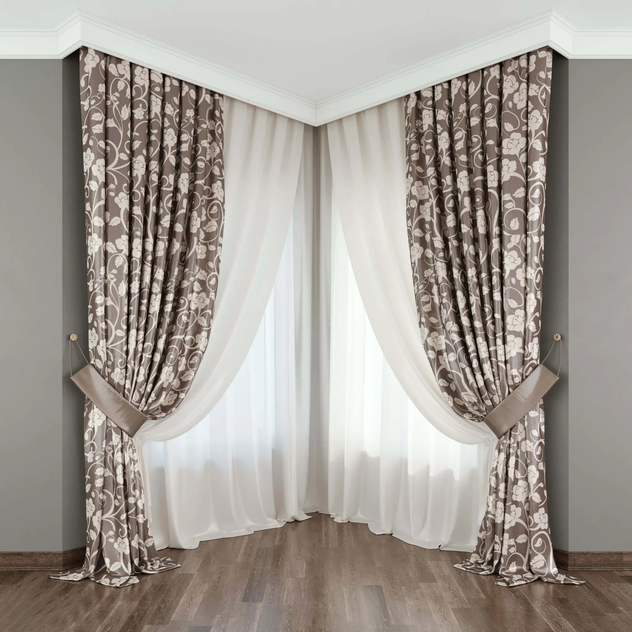 decoration – Classical curtain №4 2 3D Model decoration – Classical curtain №4 2 3D Model