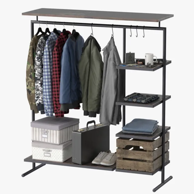 decoration – Clothes rack 3D Model
