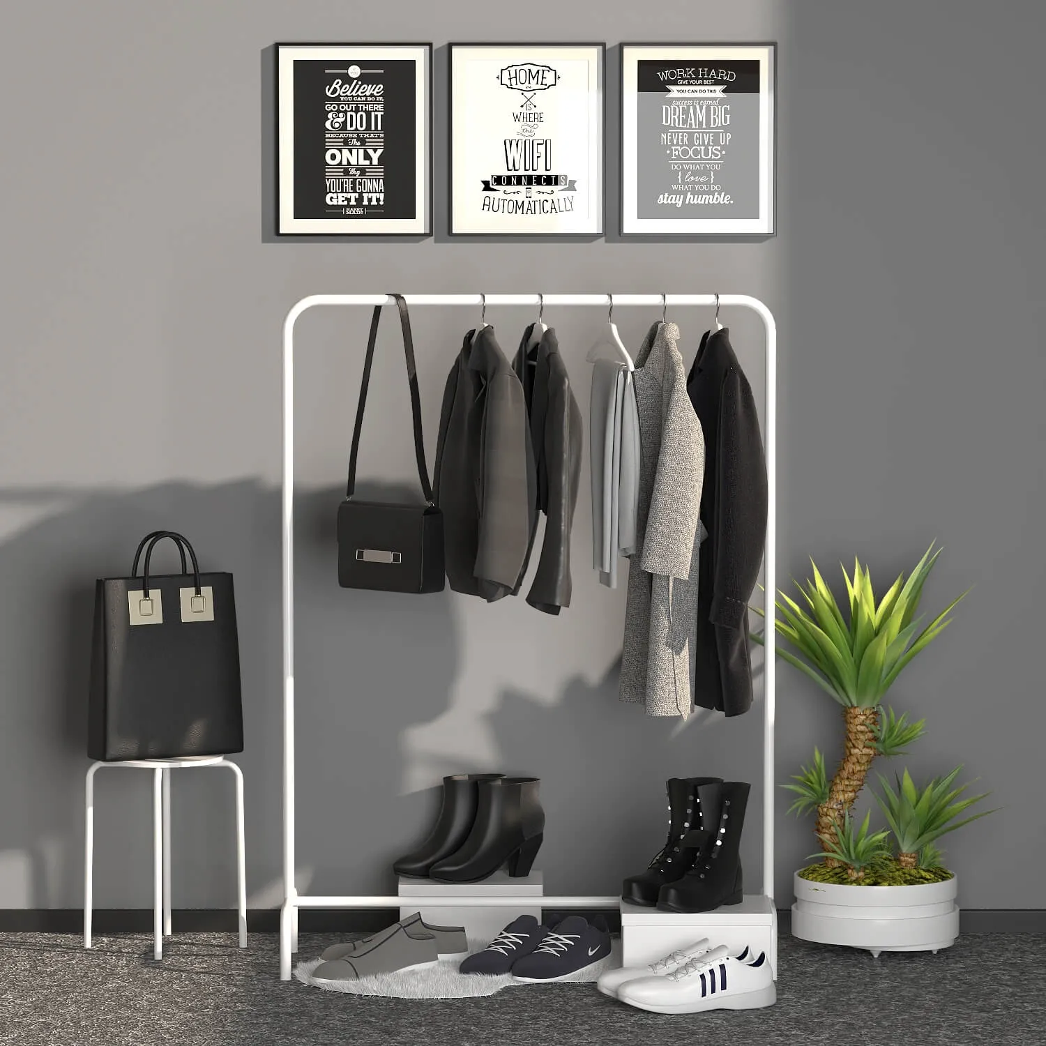 decoration – Coat rack 3D Model