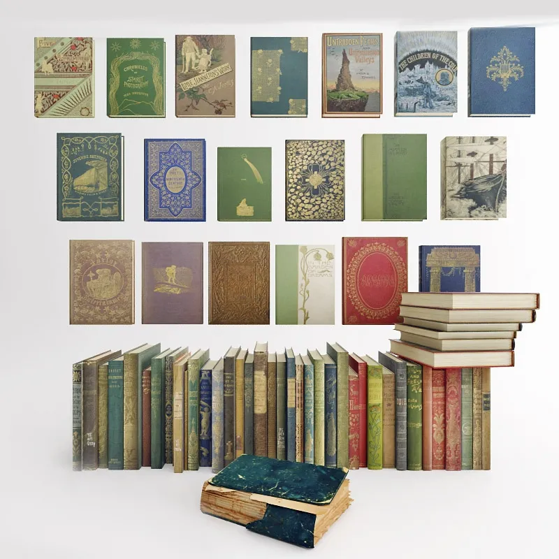 decoration – Collection of books 66 3D Model