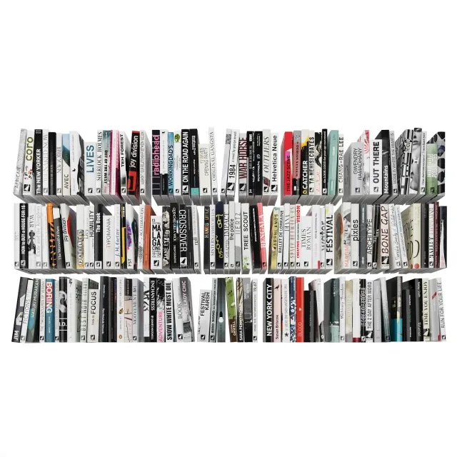 decoration – Collection of books 9 3D Model