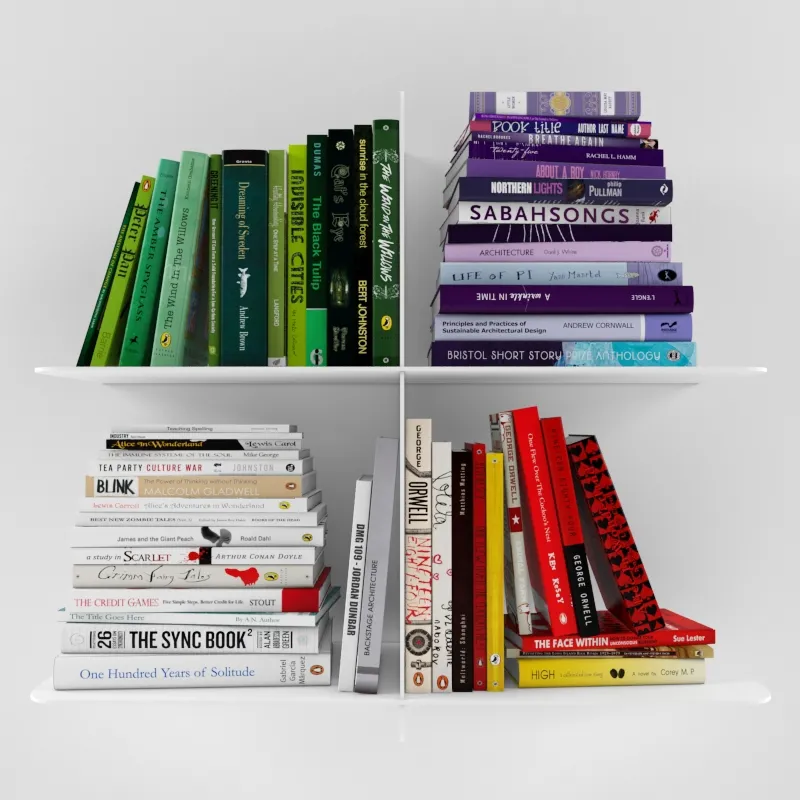 decoration – Collection of books 958 3D Model