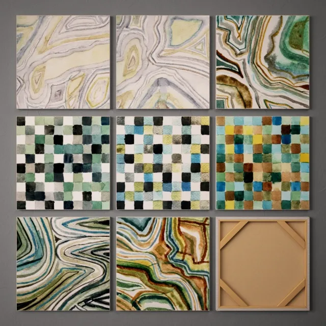 decoration – Collection of paintings-9 3D Model