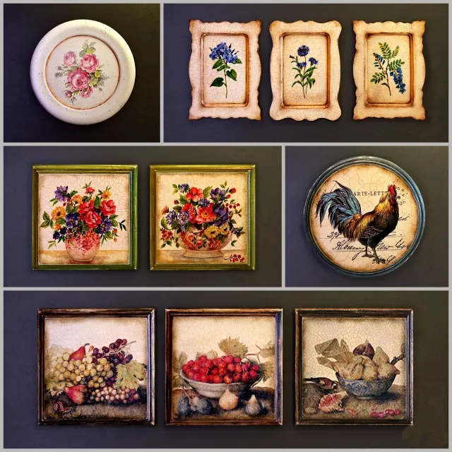 decoration – Collection of pictures 055 3D Model