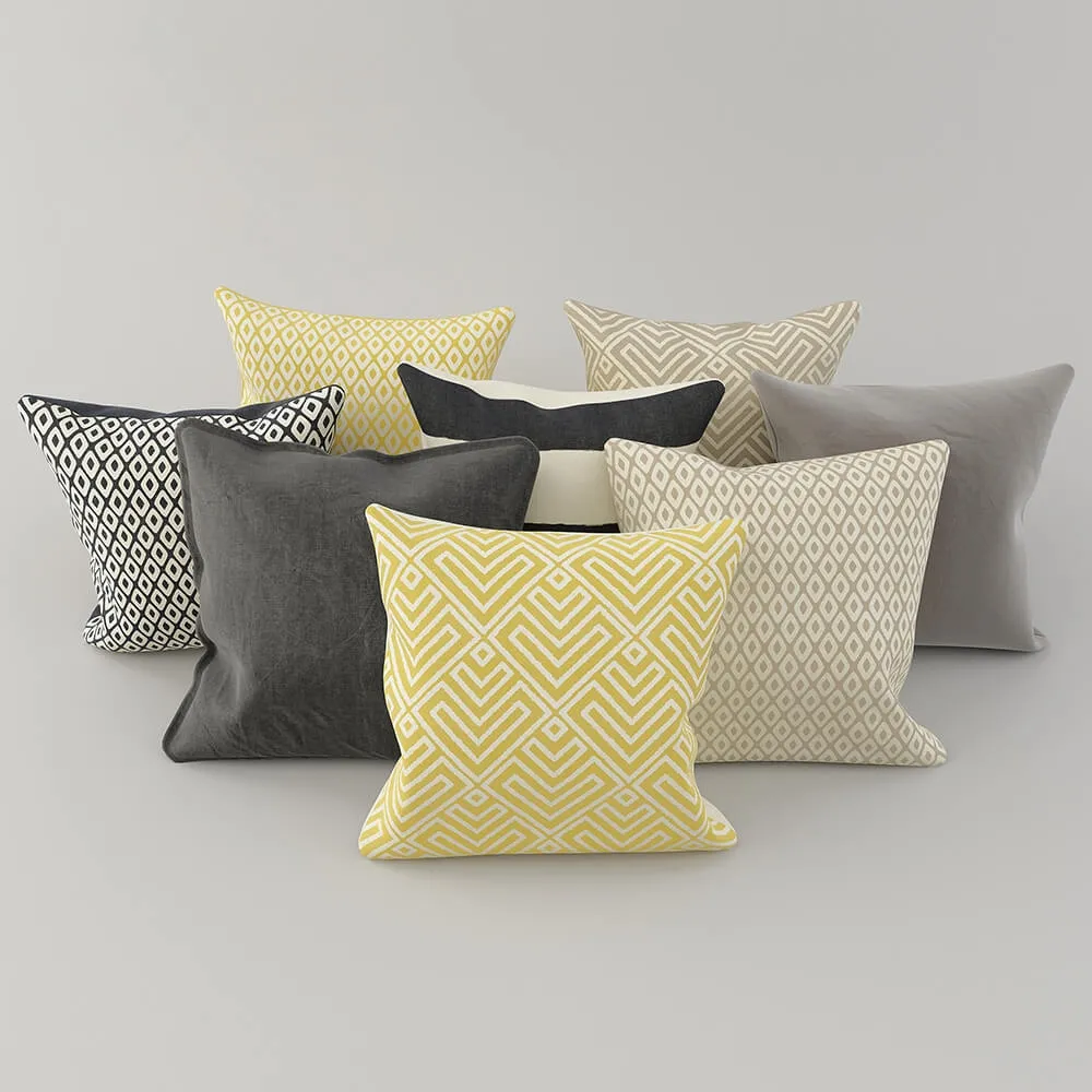 decoration – Collection of pillows 61 3D Model decoration – Collection of pillows 61 3D Model