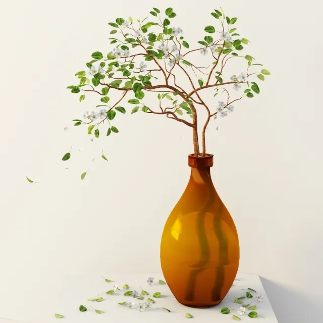 decoration – Collection of plants 3D Model