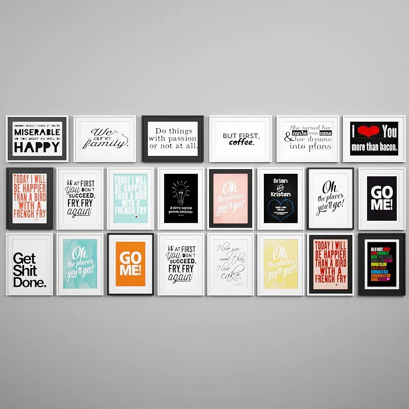 decoration – Collection of posters 01 3D Model